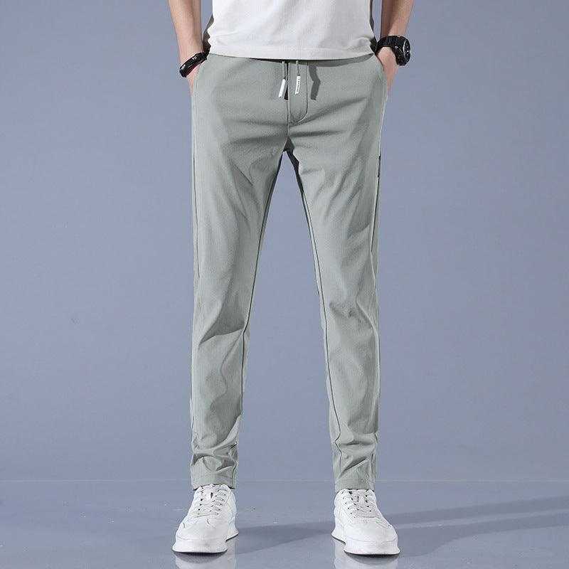 Mid Waist Drawstring Cargo Pants